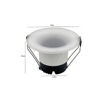 Spot De Embutir Nordecor Eton Mini Redondo Led Alto Irc 90 12w Bivolt Branco 3000k Luz Amarela 6550 - 2