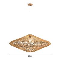 Lustre Pendente Skylight ôtaki 4045 G Rattan E27 Bivolt - 2