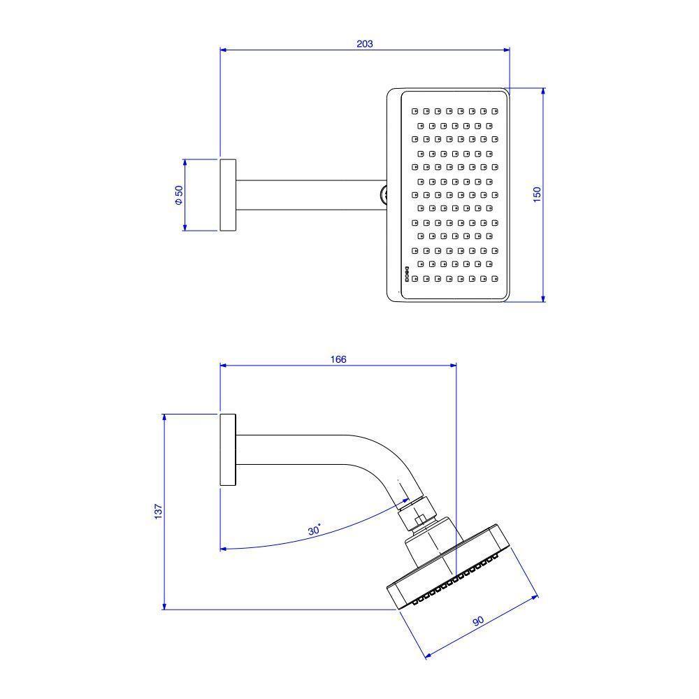 Chuveiro Deca Flex 2082.c.std De Parede Cromado - 2