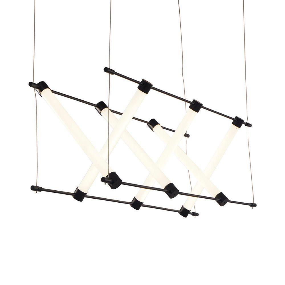 Lustre Pendente Nordecor Juli 2731 Preto Led Bivolt - 1