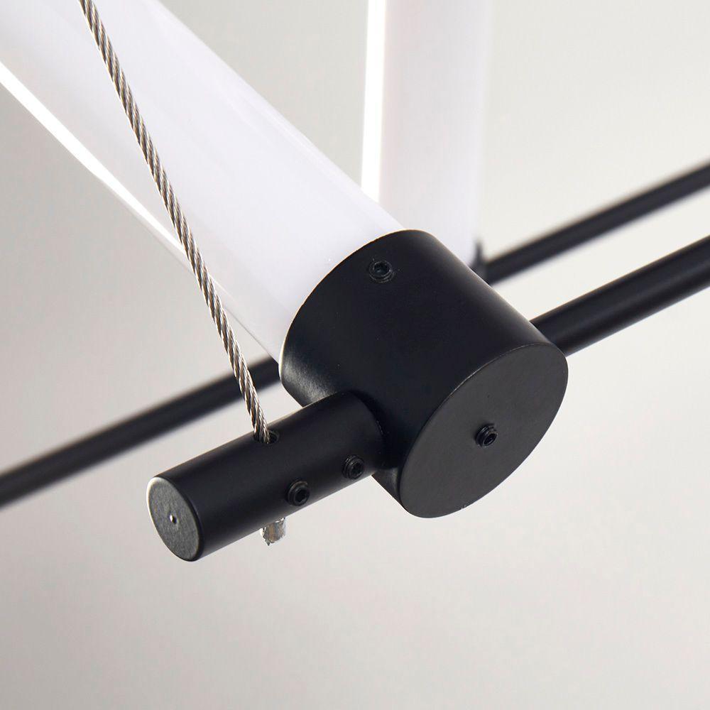 Lustre Pendente Nordecor Juli 2731 Preto Led Bivolt - 6