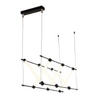 Lustre Pendente Nordecor Juli 2731 Preto Led Bivolt