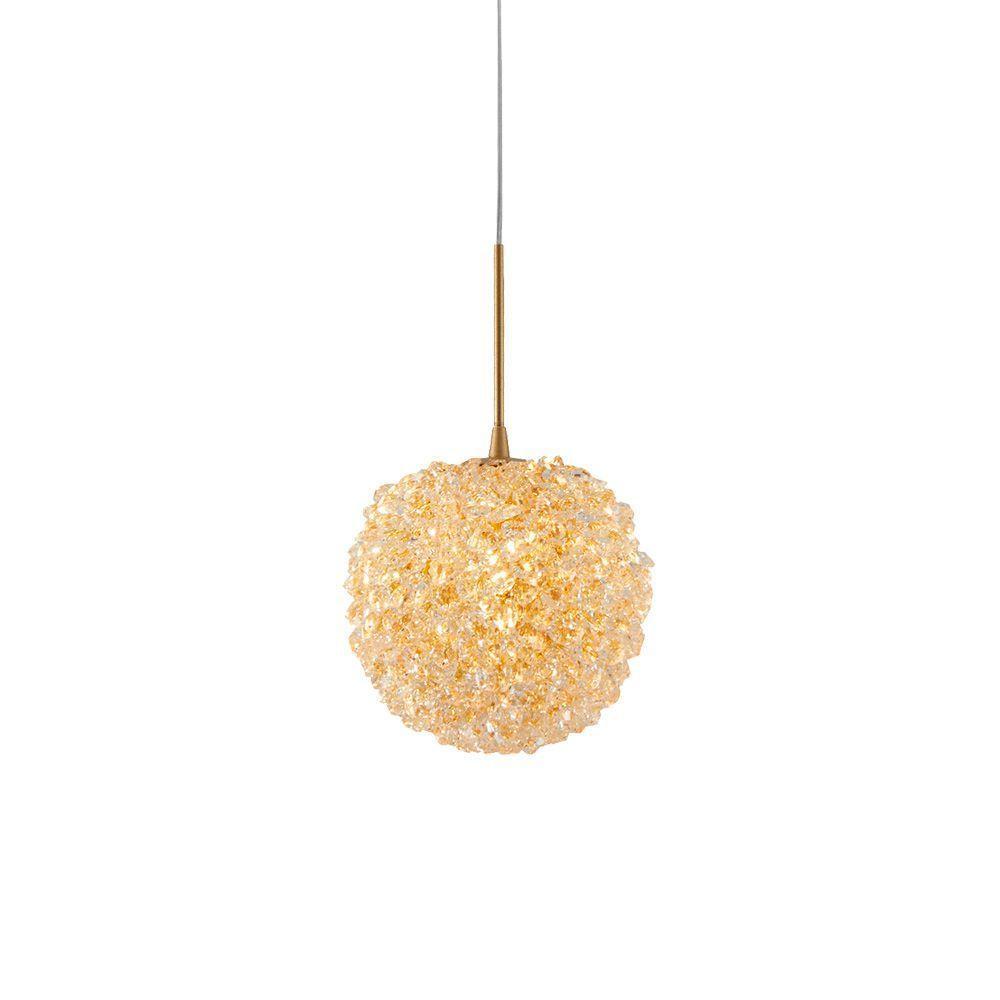 Lustre Pendente Nordecor Jou 2736 Ouro Champagne G9 Bivolt - 1