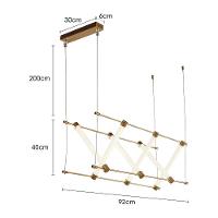 Lustre Pendente Nordecor Juli 2732 Dourado Fosco Led Bivolt - 2