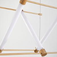 Lustre Pendente Nordecor Juli 2732 Dourado Fosco Led Bivolt