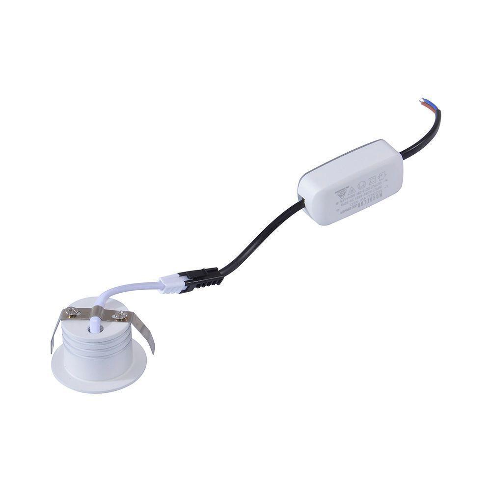 Spot De Embutir Nordecor Nobi Mini Led 3w Bivolt Branco 3000k Luz Amarela - 4