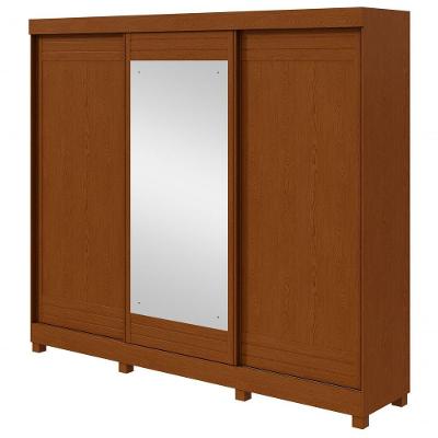 Guarda-roupas Casal Nice 3 Portas 1 Espelho 4 Gavetas Flex Com Pés - Lopas