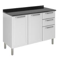 Balcão C- Tampo 3 Portas 2 Gavetas Tarsila - Itatiaia - 1