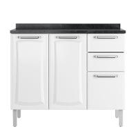 Balcão C- Tampo 3 Portas 2 Gavetas Tarsila - Itatiaia - 8