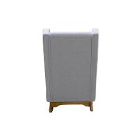 Poltrona De Amamentação E Balanço Retro áquila C- Puff Cinza - Anjo De Casa