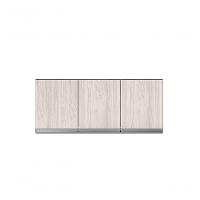 Armário Aéreo P- Cozinha Andreia 120cm C- 3 Portas Cast-avelã - Ajl Móveis - 1