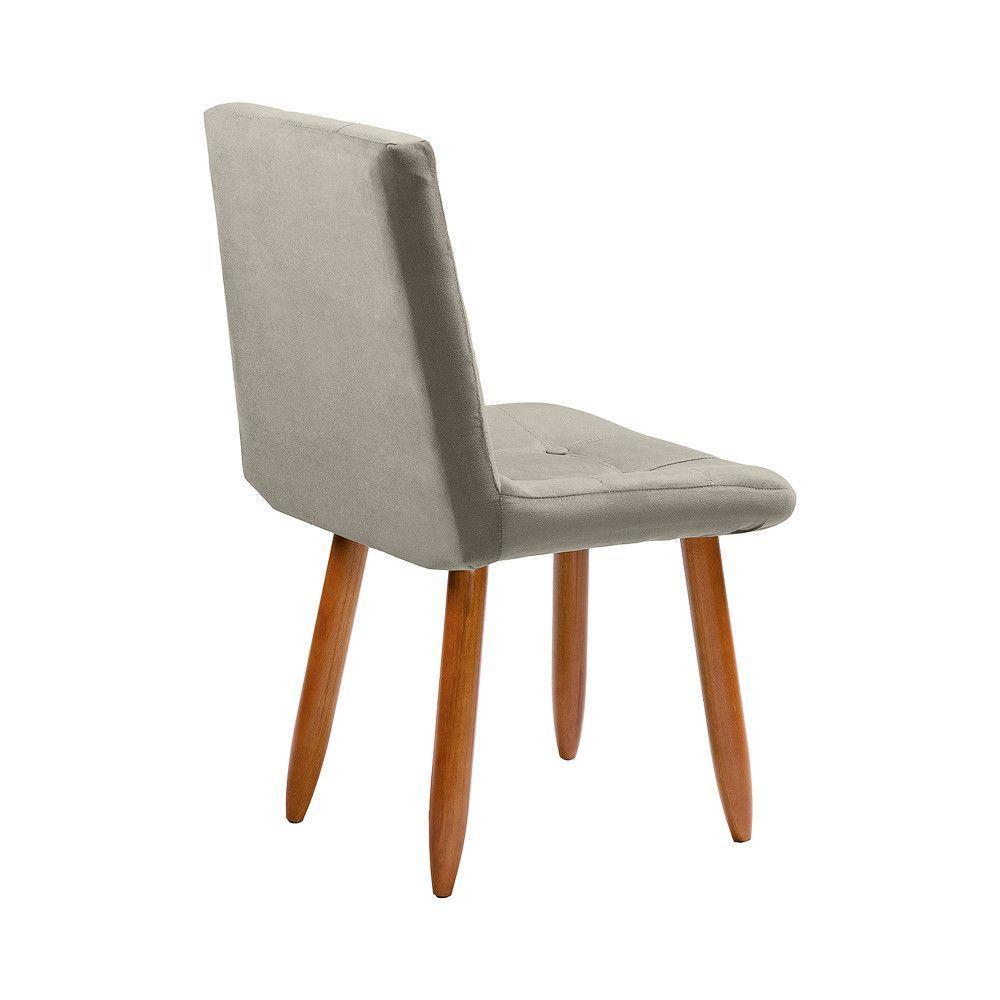 Cadeira Poltrona Jade Sala Estar Penteadeira Veludo Marfim - 4