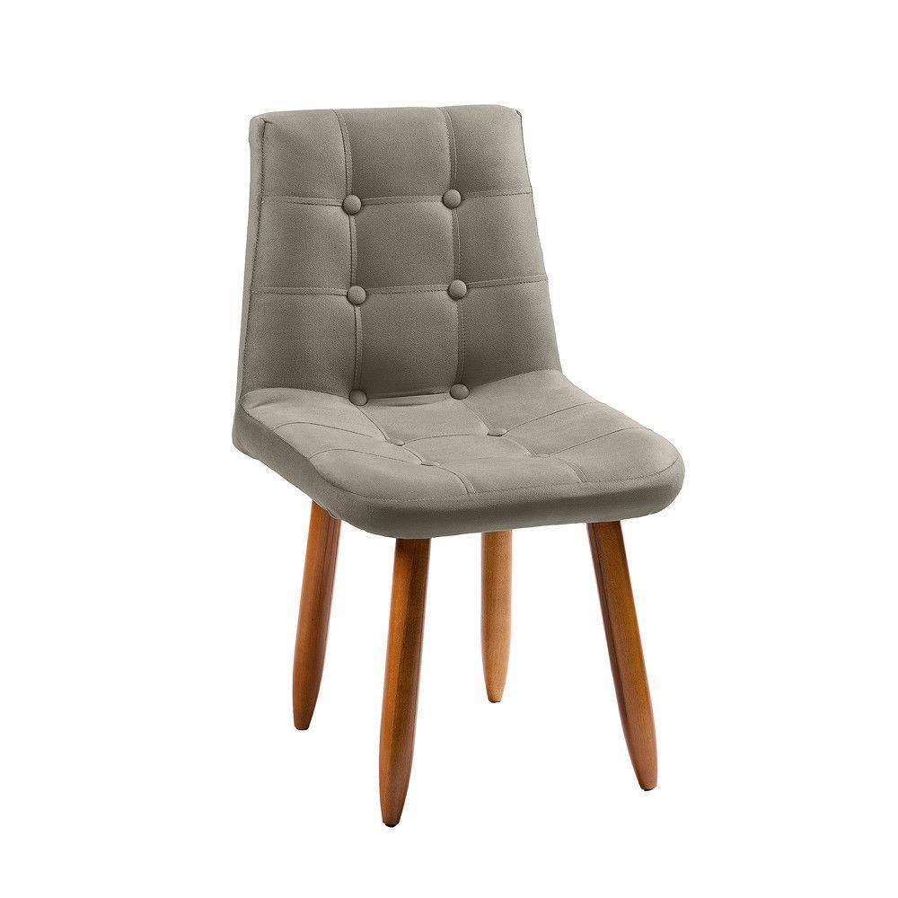 Cadeira Poltrona Jade Sala Estar Penteadeira Veludo Marfim - 8