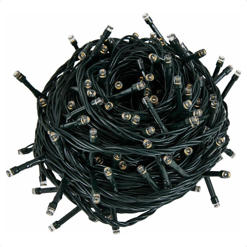 5 Cordão Luminoso Led Pisca Pisca 8 Funções 100 Leds Taschibra 110v 3000k Luz Quente - 1