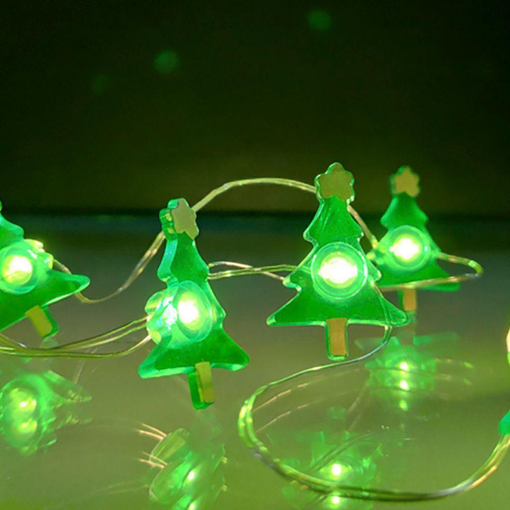 Kit 5 Cordão Luminoso Natalino 10 Leds Mini árvore Taschibra - 2