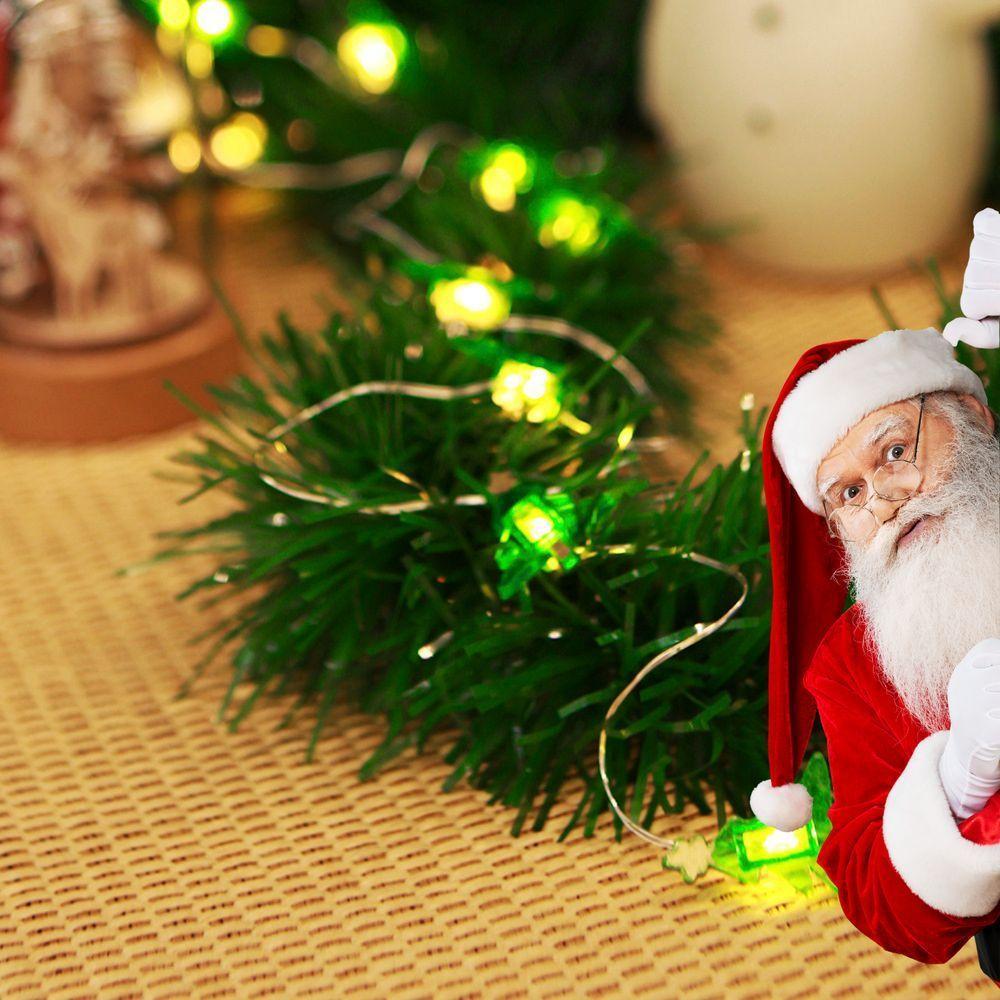 Kit 5 Cordão Luminoso Natalino 10 Leds Mini árvore Taschibra - 5