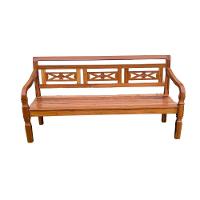 Banco Namoradeira 3 Lugares Madeira De Demolição Modelo Flor Sudeste Rústico - 1