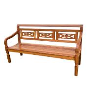 Banco Namoradeira 3 Lugares Madeira De Demolição Modelo Flor Sudeste Rústico - 5