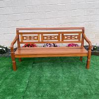 Banco Namoradeira 3 Lugares Madeira De Demolição Modelo Flor Sudeste Rústico - 7