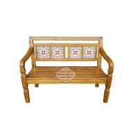 Conjunto Com 1 Banco E 2 Poltronas Em Madeira De Demolição 4 Lugares Sudeste Rústico - 5