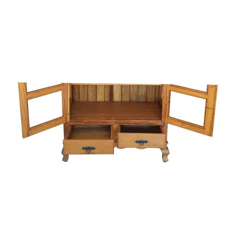 Cristaleira Torre Madeira De Demolição Sudeste Rústico - 3