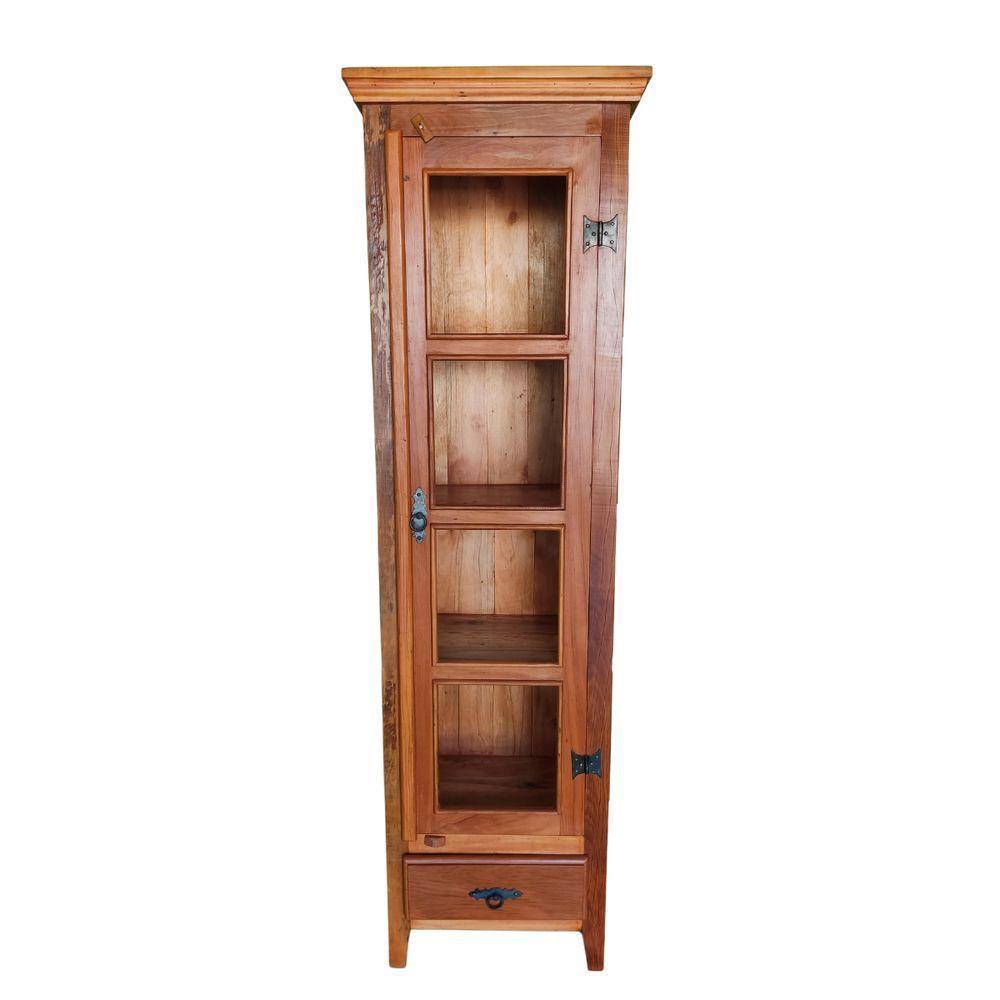 Cristaleira Torre Madeira De Demolição Sudeste Rústico - 7