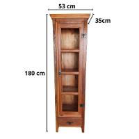 Cristaleira Torre Madeira De Demolição Sudeste Rústico - 9