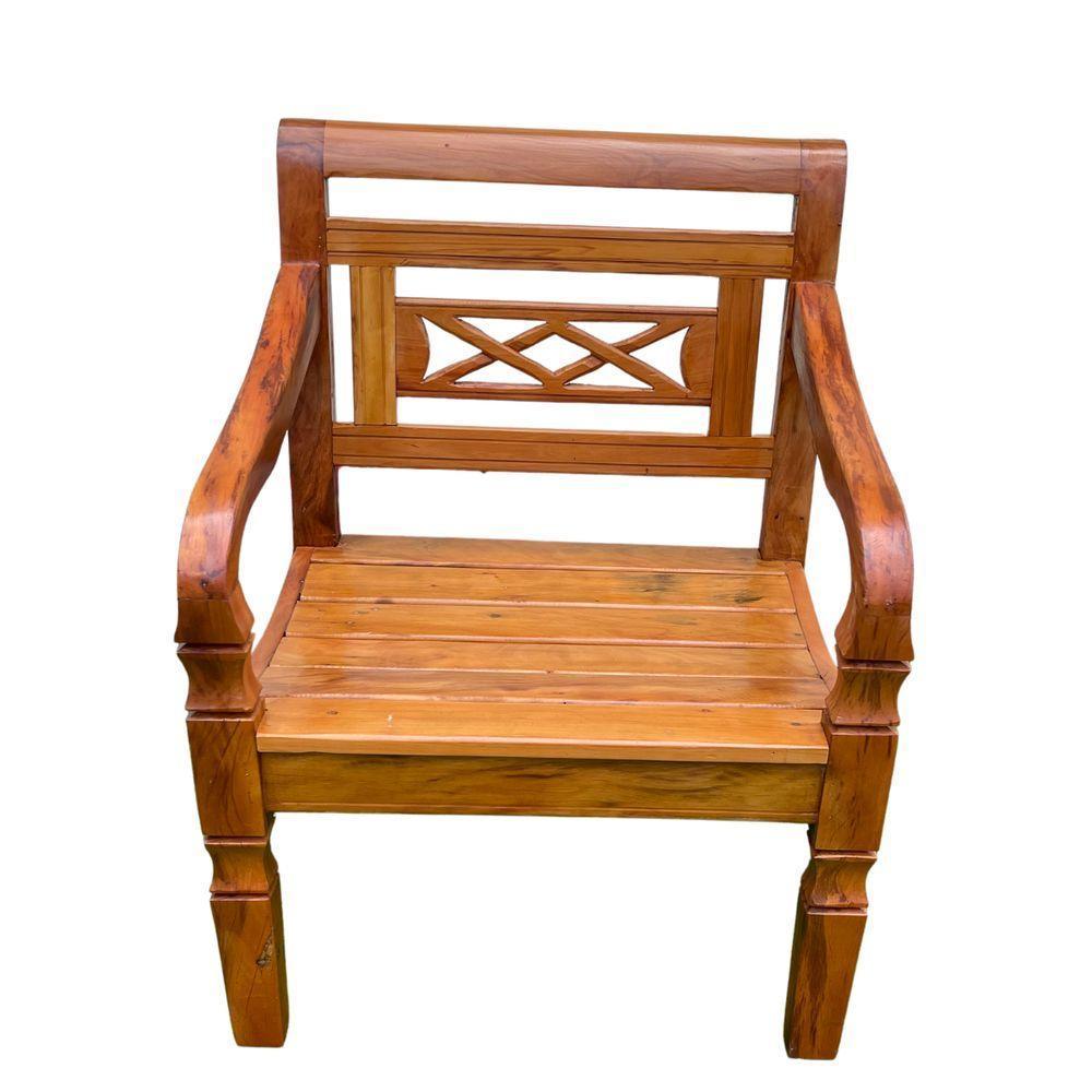 Banco Poltrona Madeira Peroba Rosa Modelo X Sudeste Rústico - 1