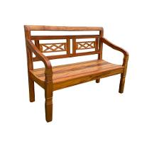 Banco Namoradeira 2 Lugares Madeira Peroba Rosa Modelo X Sudeste Rústico - 7