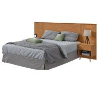 Cabeceira Casal E Queen Like Com 2 Mesas 90751 Lopas Amendoa Clean - 7