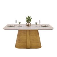 Conjunto Mesa De Jantar Ryze Com 06 Cadeiras Sofia Dj Moveis Off White Com Neve - 10