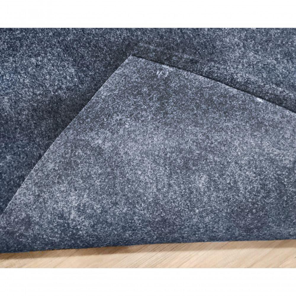 Tapete Carpete Simples Aveludado 2,00x3,00 Borda Sem Costura Cinza - 2