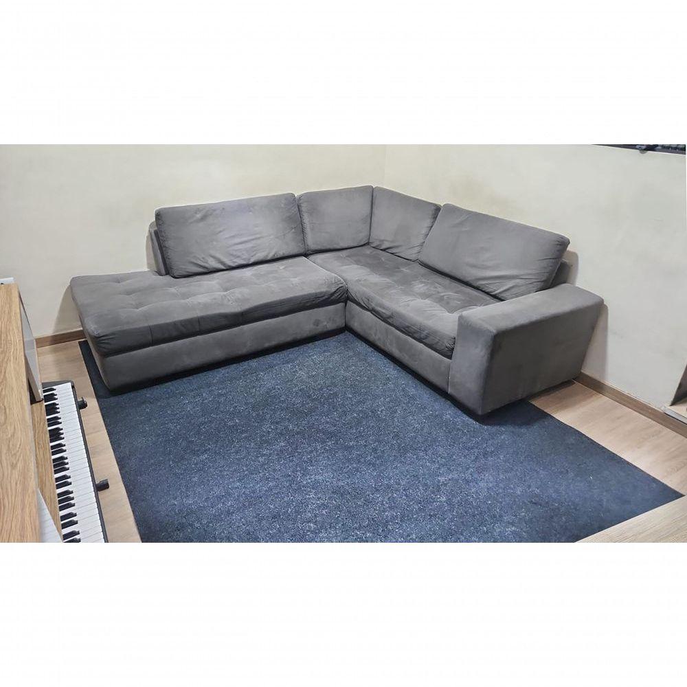 Tapete Carpete Simples Aveludado 2,00x3,00 Borda Sem Costura Cinza - 4