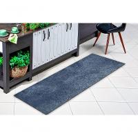 Tapete Passadeira Simples Aveludado 50x400 Borda Sem Costura Cinza - 5