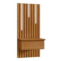 Cabeceira Adaptável Casal/queen Paris 2 Mesas De Cabeceira Led Naturalle - Mavaular