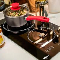 Panela Philco Definitive Pph160apr Redstone com Tampa de Vidro 1,4 L Cinza e Vermelho - 5