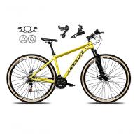 Bicicleta Aro 29 Absolute Nero 5 Shimano Freios Hidráulicos 24v Garfo Suspensão Pneu Faixa - Amarelo Tam.15 - 1