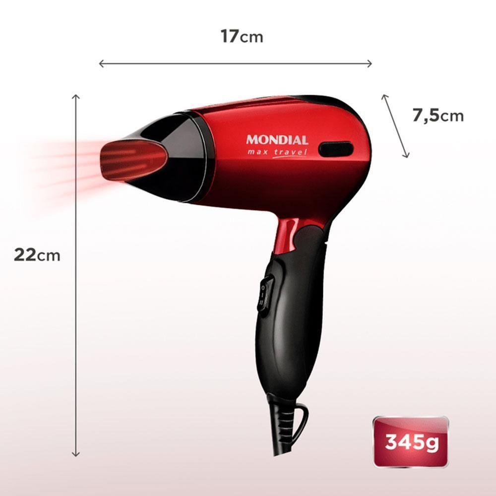 Secador de Cabelo Mondial Travel Sc-10 Bivolt - 2