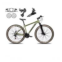 Bicicleta Aro 29 Absolute Nero 5 Shimano Freios Hidráulicos 24v Garfo Suspensão Pneu Faixa - Oliva Tam.17 - 1