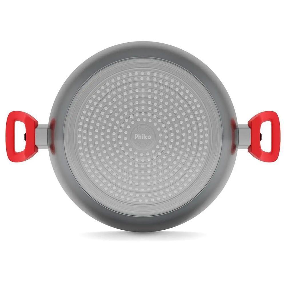Panela Philco Definitive Pph280apr Redstone com Tampa de Vidro 6,1L Cinza e Vermelho - 5