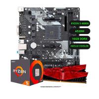 Kit Upgrade Amd Ryzen 5 4600g Vega 7 Placa Mãe A520 Memória Ram 16gb Ddr4 - 1