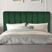 Cabeceira Estofada Kiara 195cm King Size Box Quarto Suede Verde - Gat Magazine - 3