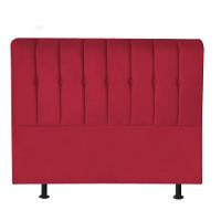Cabeceira Estofada Kiara 160cm Queen Size Box Quarto Suede Vermelho - Gat Magazine - 1