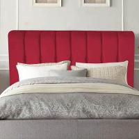 Cabeceira Estofada Kiara 160cm Queen Size Box Quarto Suede Vermelho - Gat Magazine - 3