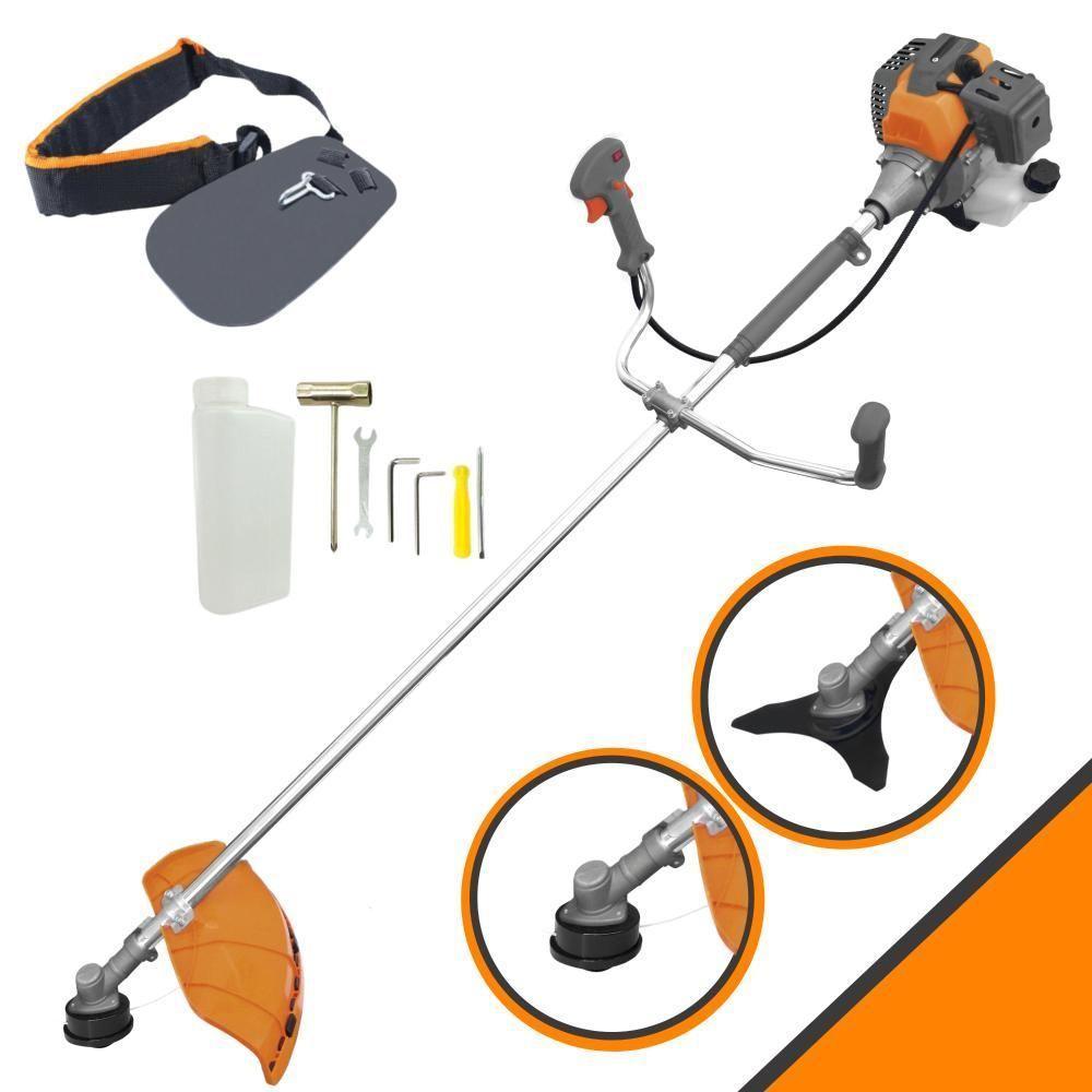 Roçadeira Tekna Rl520p 52cc 2hp C/lâmina 3 Pontas E Cabeçote - 2