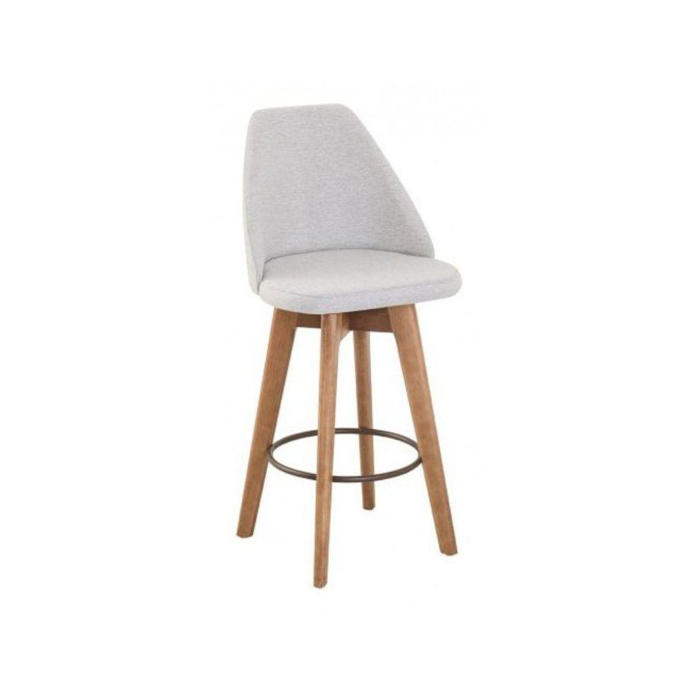 Kit 4 Banquetas Maya Gourmet Giratória-altura 62 Cm Do Chão Até O Assento-tecido Linho - 1