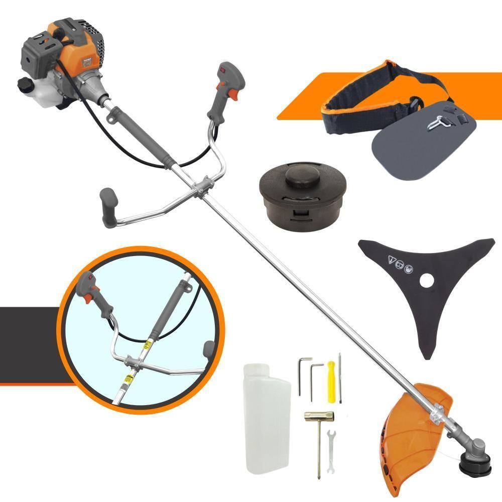 Roçadeira Tekna Rl430p 43cc 1,7hp Faca 3 Pontas E Carretel - 1