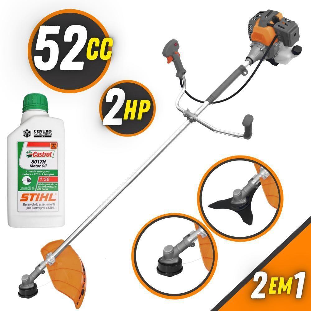 Roçadeira á Gasolina Tekna Rl520p 2t 52cc 2hp + óleo Stihl - 2