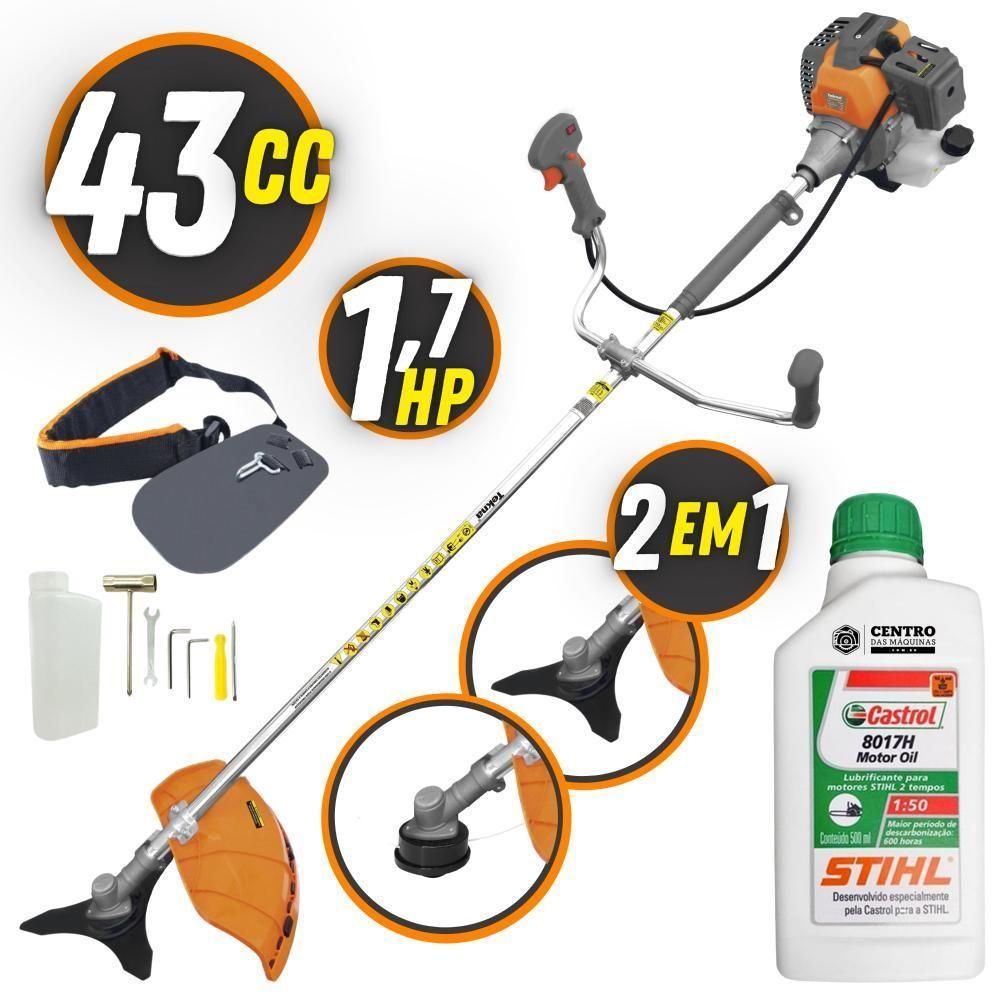 Roçadeira Alta Performance Tekna R430p Plus + óleo Stihl 2t - 2