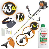Roçadeira Alta Performance Tekna R430p Plus + óleo Stihl 2t - 2